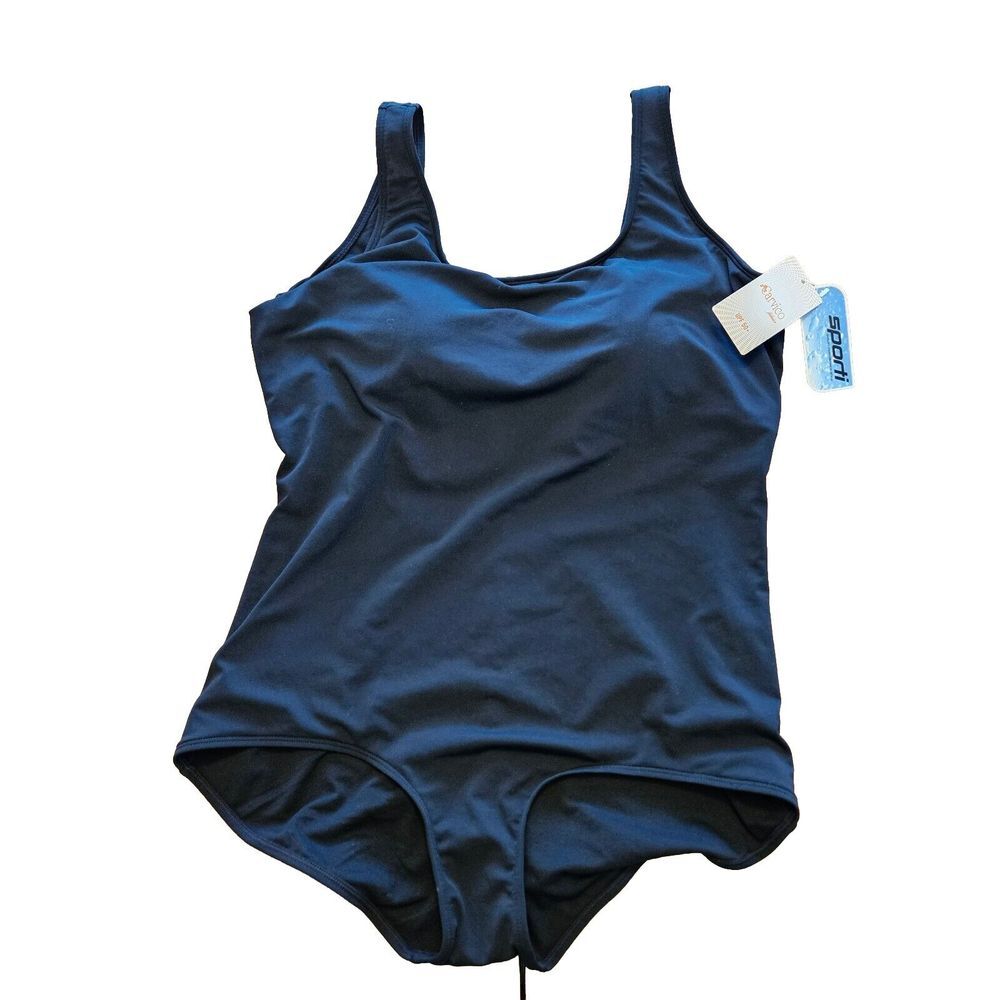Sporti Conservative Women‎ Leg One Piece Swimsuit Sz 18